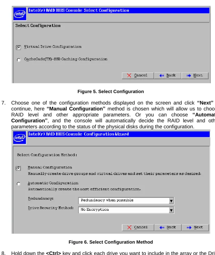 Figure 6. Select Configuration Method 