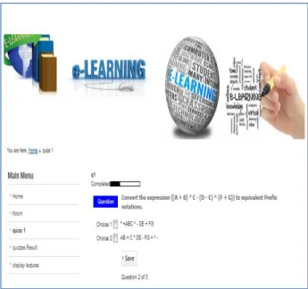 Fig. 4.  Snap Shot of a text 