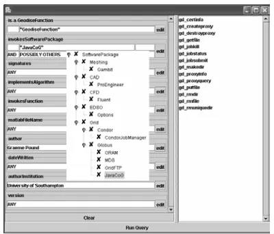 Figure 5 Ontology driven query forming and execution 