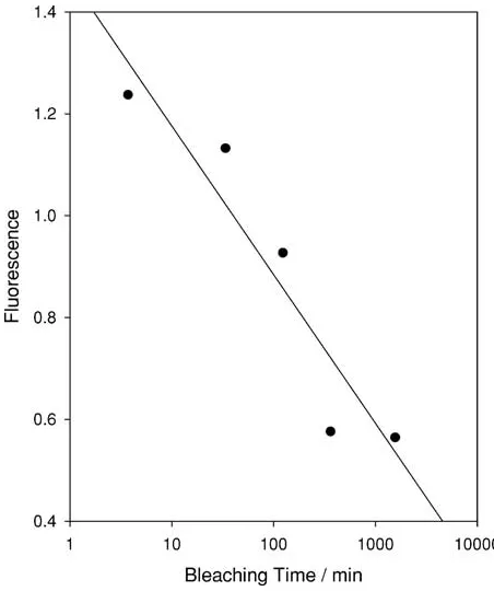 Figure 3 Effect of repeated scanning on the Raman spectrum of thebreakdown channel wall, showing that polyethylene peaks become muchmore visible after prolonged exposure to the near infra-red laser of theconfocal Raman microprobe