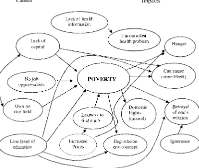 Figure 2.4: Causes and impacts of poverty, discussion group of younger 