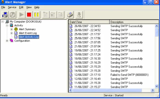 Fig. 12. Alert Activity Log  
