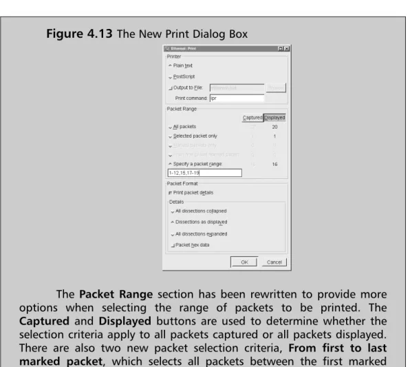 Figure 4.13  The New Print Dialog Box