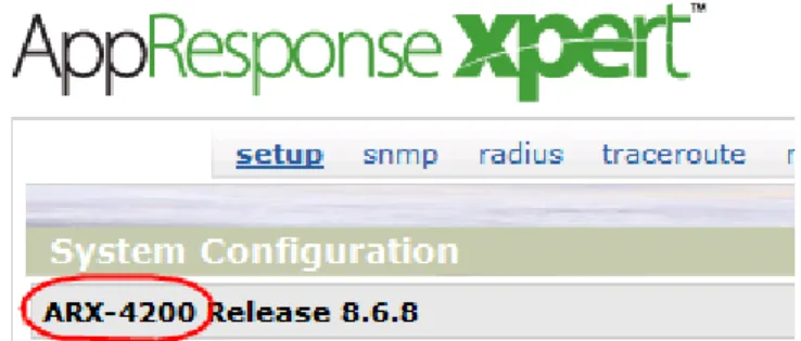 Figure 1-1   Appliance Model in Web UI > System > Setup Page