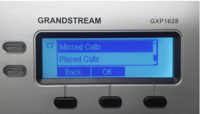 Figure 12: Broadsoft Call Log Page 