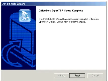 Figure 2.18  Installation Complete 