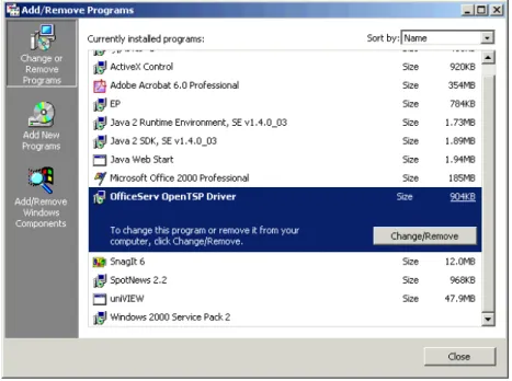Figure 2.26  Add/Delete Program 