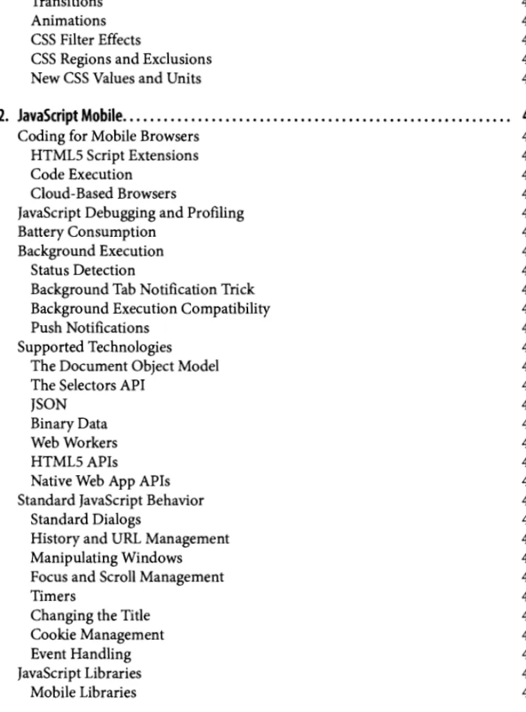 Table ofContents I xi