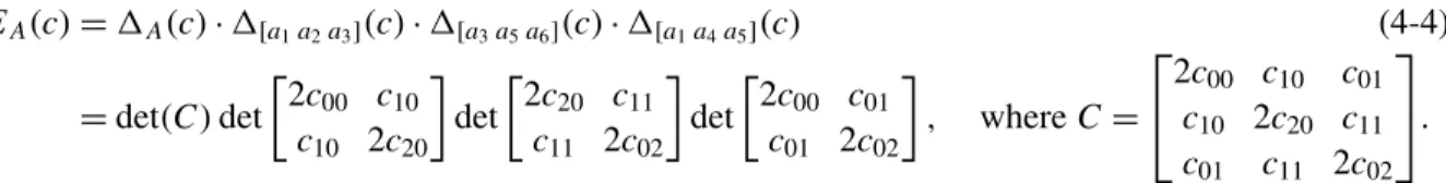 Table 3. ML degrees for different scalings c i j in the matrix C.