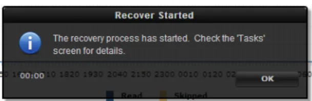 Figure 11  Recovery Started