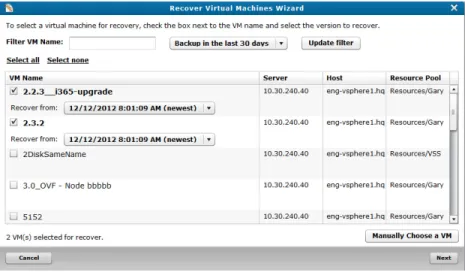 Figure 3  Select Recover from