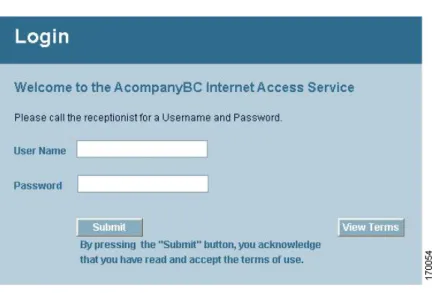 Figure 5: Customized Web Authentication Login Page Example