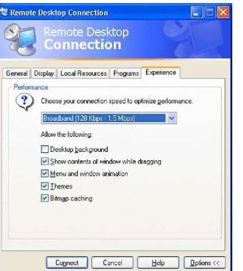 Figure 5: When you choose a connection speed, you can choose a set of graphical enhancement settings that are appropriate for your connection’s bandwidth.