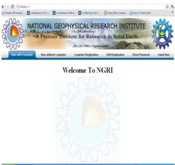 Fig. 4  Employee Registration Home Page 