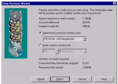 Figure 5 – Data Restore Wizard 