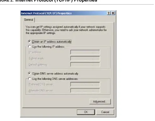 FIGURE 2. Internet Protocol (TCP/IP) Properties