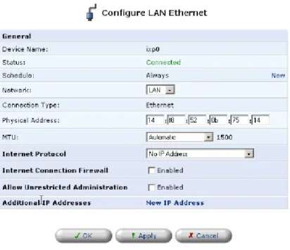 Figure 26: LAN Ethernet Configuration