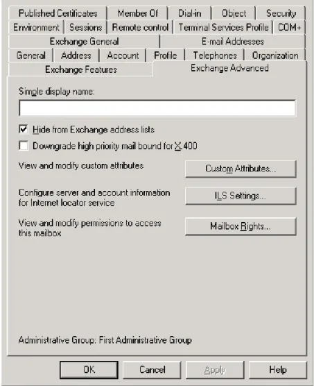 Figure  3:  Disable  Hide  from  address  lists
