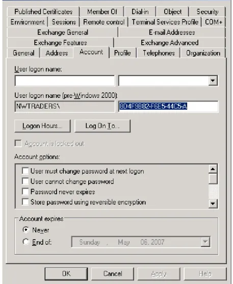Figure  4:  Pre  Windows  2000  logon  name
