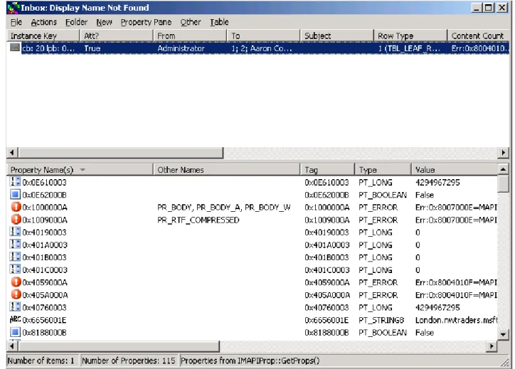 Figure  8:  SystemsMailbox  Inbox