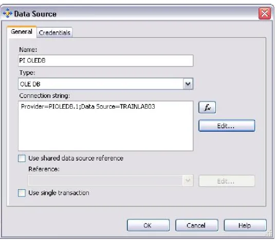 Figure 2. OLE DB Connection String 