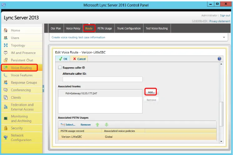 Figure 7 Add Routing 