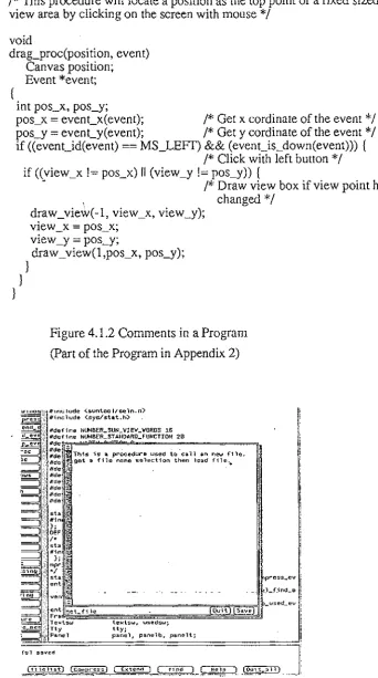 Figure 4.1.3 Comments in Separate File 