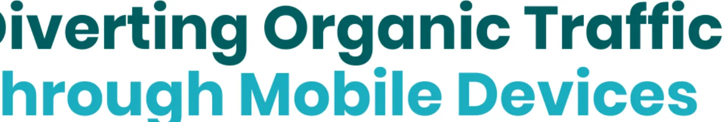 Figure 2: Mobile traffic generated on the website