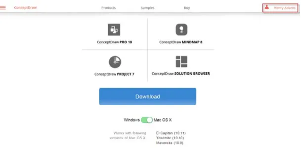 Figure 2: Downloading ConceptDraw Office Trial