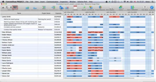 Figure 8: Resource Usage View