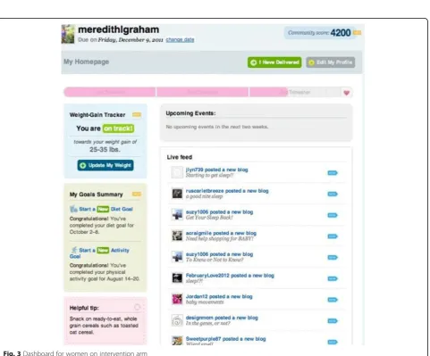 Fig. 2 Website features, leverage points and behavioral targets for intervention