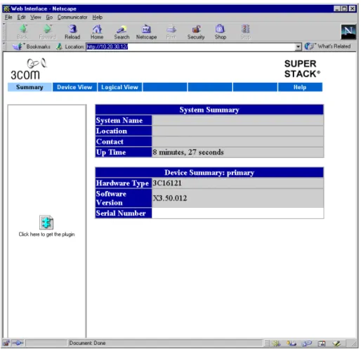 Figure 5   Web Interface - Netscape