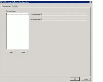 Figure 11  Remote tab of McAfee Login Collector Configuration