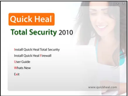 Figure 1-1: Install Quick Heal Total Security 