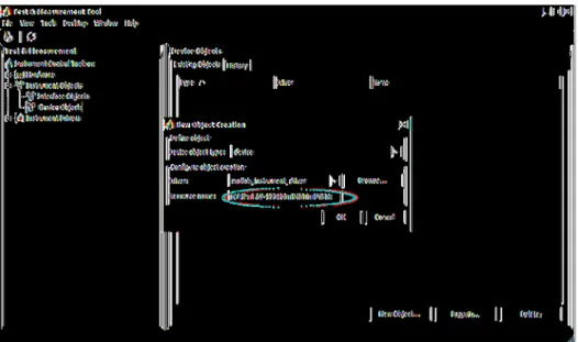 Figure 7: Entering a valid VISA resource identifier in the Resource name field in order to create a new device object.