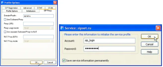 Figure 11. SJPhone profile settings 