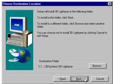 Figure 8. Choose between the Typical (default), the Compact, or the Custom program installation.