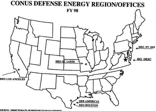 Figure 1. Defense Energy Regions 