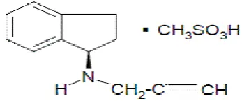 Figure 1: Structure of Rasagaline mesaylate. 