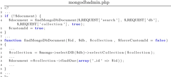 Figure 2.2: Example of building a JSON type query