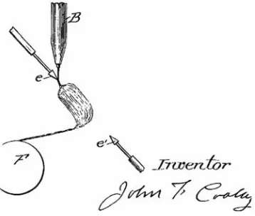Figure 1.1Figure 2.5: Electrospinning diagram drawn by Cooley in 1902, where A