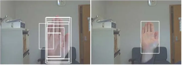 Figure  2: Left: Many hits; Right:  Single hit. 