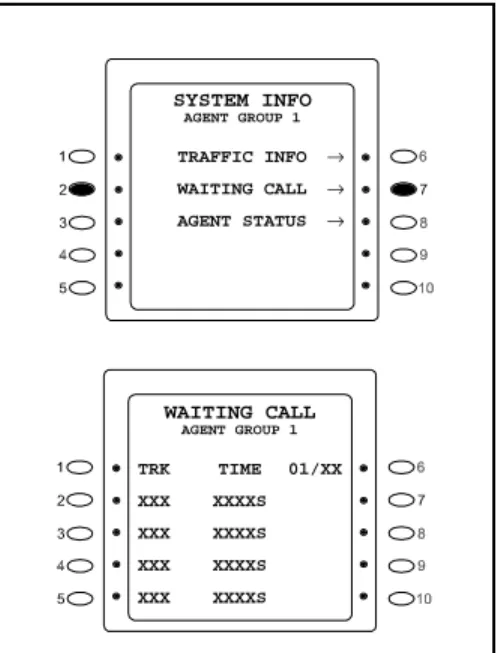 Figure 5.  Typical Waiting Call Information