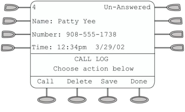 FIGURE 5 Sample Call Log Detail Screen