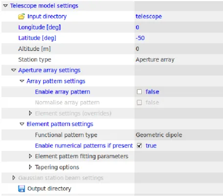 Figure 6: Settings for plotting custom element pattern data. 