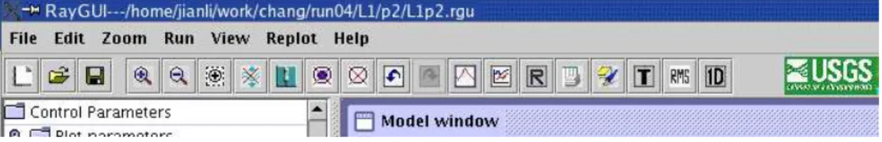 Figure 2 shows the corresponding menu items on the toolbar. The toolbar includes additional  functions which are not in the menu