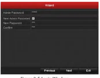 Figure 2. 5 Login Window  4.  Enter the admin password. By default, the password is 12345