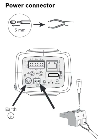 Figure 5.4 Power connection