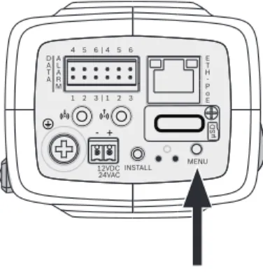 Figure 6.1 Menu button