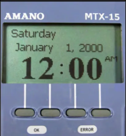 Figure 14: MTX-15 Initial Startup Display 